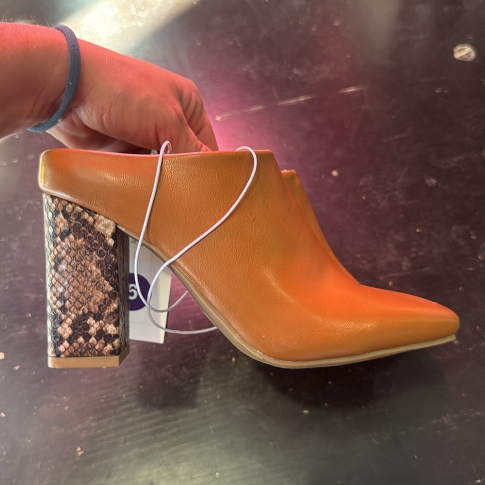 A New Day Women's Orange Mules - Picture 2 of 5